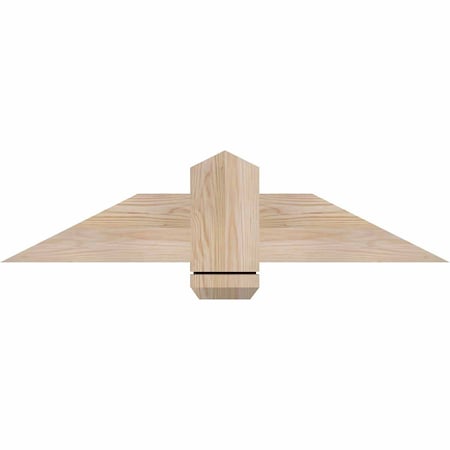 Ekena Millwork Eugene Smooth Timber Gable Bracket, Douglas Fir, 36"W x 9"H x 1 1/2"D x 5 1/2"F, 6/12 Pitch GBW036X09X0206EUG00SDF
